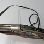 Vintage Original by Caprice Snake Print Patchwork Shoulder Bag USA Made Hippie Brown Photo 7