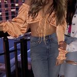 Beginning Boutique Long Sleeve Tie Top Photo 0