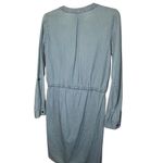 The Limited  Blue Chambray Long Sleeve Jean Shift Mini Dress Size Small Tie Waist Photo 1