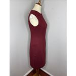 MM.LaFleur  The Giovanna Dress in Textured Ponte Pinot Red Sz 4 Photo 4