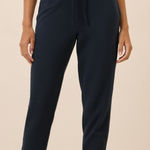 Pact  Sz M Washed Blue Organic Cotton CloudKnit Jogger Pull On Pockets Photo 0