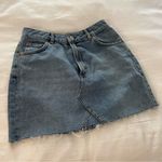 Topshop  motto denim jean high rise mini skirt! Size 6 Photo 1