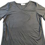 Leo Rosi Womens Kelsey Shirt Dress Bell Sleeve Pullover Black Medium Photo 2