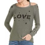 Chaser NWT   Love Stars Cozy Knit Vented Pullover Photo 1
