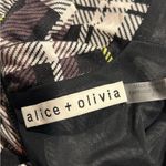 Alice + Olivia Black and White Plaid Long Sleeve Dress Size 8 Photo 3
