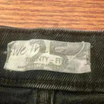 Free People We the Free size 25 Black Jeans raw hem high rise EXC CON Photo 3