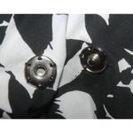 Centigrade Outerwear Women's 1X Half Sleeve Black White Floral Jacket Coat large Photo 3