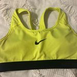 Nike Yellow Pro Sports Bra Neon Dri-Fit Photo 0