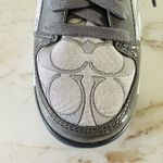 Coach  Gray Nova Signature Canvas Patent Leather Sneakers - US 6.5 Photo 3