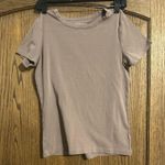 Jones New York Jones & Co Light Brown Short Sleeve Tee Photo 0