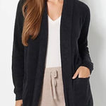 Barefoot Dreams  CozyChic Lite Collared Patch Pocket Cardigan Size s Photo 0