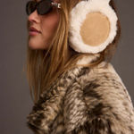 12th Tribe Crystal Ivory Faux Fur Ear Muffs Size O/SO/S Photo 0