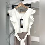 DRESSY and VERY ELEGANT VICTORIANA Jumpsuit🌹 White Size 4 Photo 11