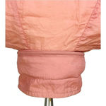 Pony Vintage Pink Windbreaker Zipper Hood Pockets Nylon Women Size Medium Photo 5