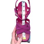 Free People  Lisbon Platform Sandals Verbena Purple Suede 7.5‎ NIB Photo 11