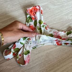 Montce White Flower Bikini Bottoms, Small Photo 0