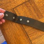 3D leather studded belt black Photo 5