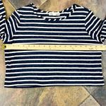 Olive & Oak Stripe Long Sleeve Cropped Top Medium Photo 7