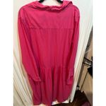 Matchmaker Pink Dress Womens Long Sleeve‎ Casual Shirt Dress Mini Dress Hot Pink Size M Photo 7