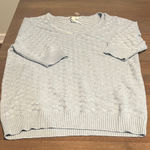 Ella Moss  Light Blue Textured Top Photo 0