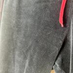 DKNY Velour Wide Leg Lounge Pants Sweatpants size Medium Black Photo 4