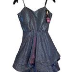 Blondie Nites NWT  Party Social Glitter Iridescent Mini Prom Homecoming Photo 0