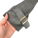 Love for Humanity Couture Black Label Faux Suede Gray Belted Trench Coat Sz XL Photo 5