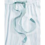 Brand New State of Day Women's Medium Mint Stripe Blue Lounge Pants Sleepwear Photo 2