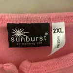 Sunburst by Morning Sun Long Sleeve Embellished Sequin Cardigan Size 2XL XXL Pink Photo 2