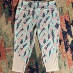 Pro Player pink blue and white athletic Capri leggings Photo 0