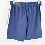 Tahari NWT  Sport Blue White Elastic Drawstring Waist 7" Run Shorts Size Small Photo 1