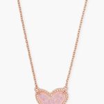 Kendra Scott Rose Gold Heart Necklace Photo 0