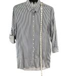 Baukjen Shirt Dress 6 Blue White Stripe Button Tie Belt Modern Nautical Preppy Photo 9