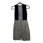 J.Crew Eyelet Lace Tweed Sheath Dress | Navy White Grey Sleeveless Tank | Size 2 Photo 1