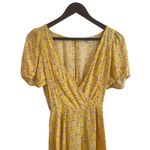 American Eagle Women Romper M Wrap Ditsy Floral Cottage Boho Fairy Y2K Retro Yellow Size M Photo 9