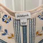 Peck & Peck Women’s Cream Sleeveless Paisley Blouse Size Large Photo 2