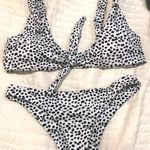 SheIn Black Dot Knotted Bikini Photo 0