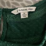 Zac and Rachel Textured Swiss Dot Boho Blouse sz 3X Plus Forest Green Holiday Christmas Peasant Photo 1