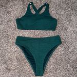 High Waisted Green Bikini Size M Photo 0