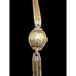 Antique Vintage 14K Gold Filled Silvana Women's Dainty Band Watch Untested Photo 2