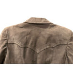 Vintage West Wind Leather Gray Jacket Women's Size 13/14 Lined Pockets Casual Photo 7