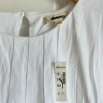 Madewell  Sleeveless Crewneck Bubble Top in White, Size X-Small Photo 7
