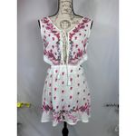 Raga Vanora Keyhole Embroidered Side Cut Outs Open Back Tunic S Photo 5
