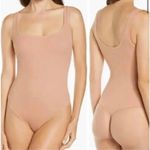 SKIMS  Ribbed Strapless Stretch Bodysuit in Sedona Brown Photo 1