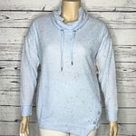 The Sweatshirt Project NWT XL Blue Cowl Neck Thermal Waffle Knit Pullover Top Photo 0