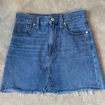 Madewell Cute Jean Denim Skirt With Pockets Photo 0