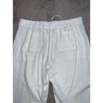 Nicole Miller  Women’s Linen Blend White Capris XL Photo 6