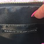 White House | Black Market Black floral envelope clutch wristlet Photo 6