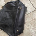 Boston Proper   Black Leather Shoulder Bag Gold Chain Detail Tassel Hobo Purse Photo 5