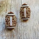 Bauble Bar "Game Day Glam" Football Earrings Photo 0